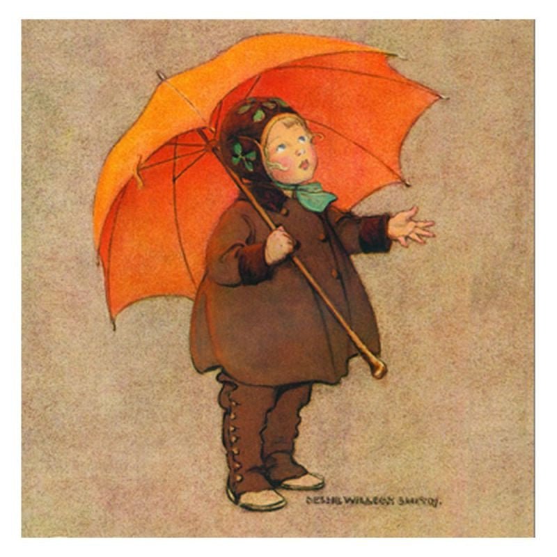 Jessie Willcox Smith Greeting Cards : Child with Umbrella - Challenge & Fun, Inc.-JWS12-1