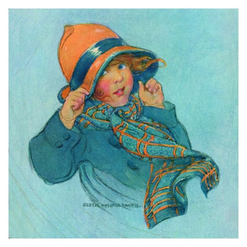Jessie Willcox Smith Greeting Cards : Girl with Orange Hat - Challenge & Fun, Inc.-JWS13-1