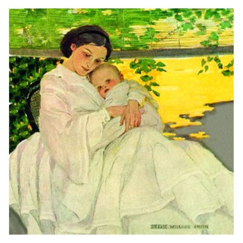 Jessie Willcox Smith Greeting Cards : Mother with Infant - challengeandfunretail