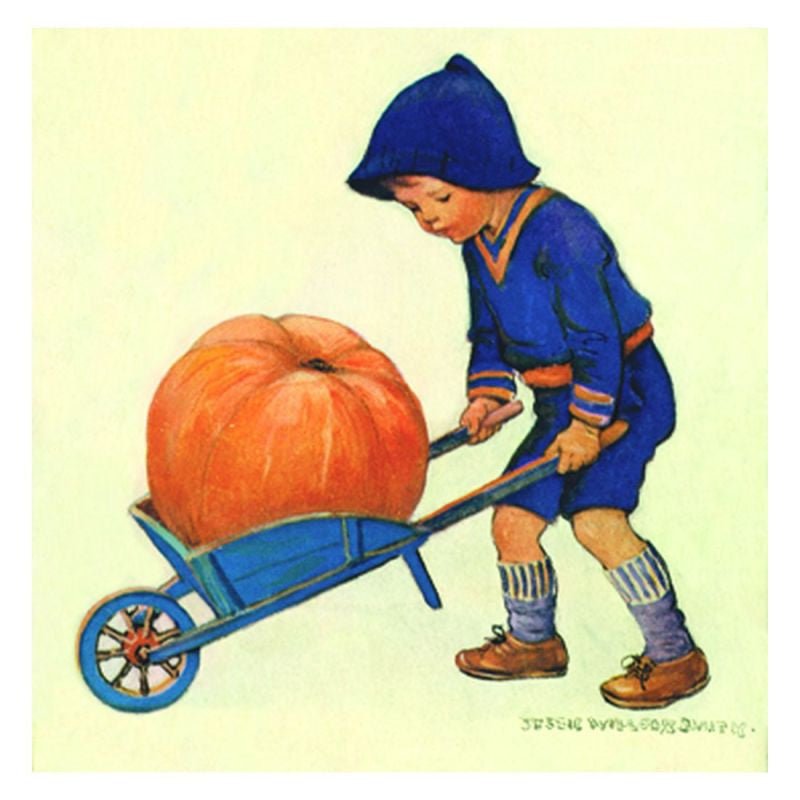 Jessie Willcox Smith Greeting Cards : Pumpkin - challengeandfunretail