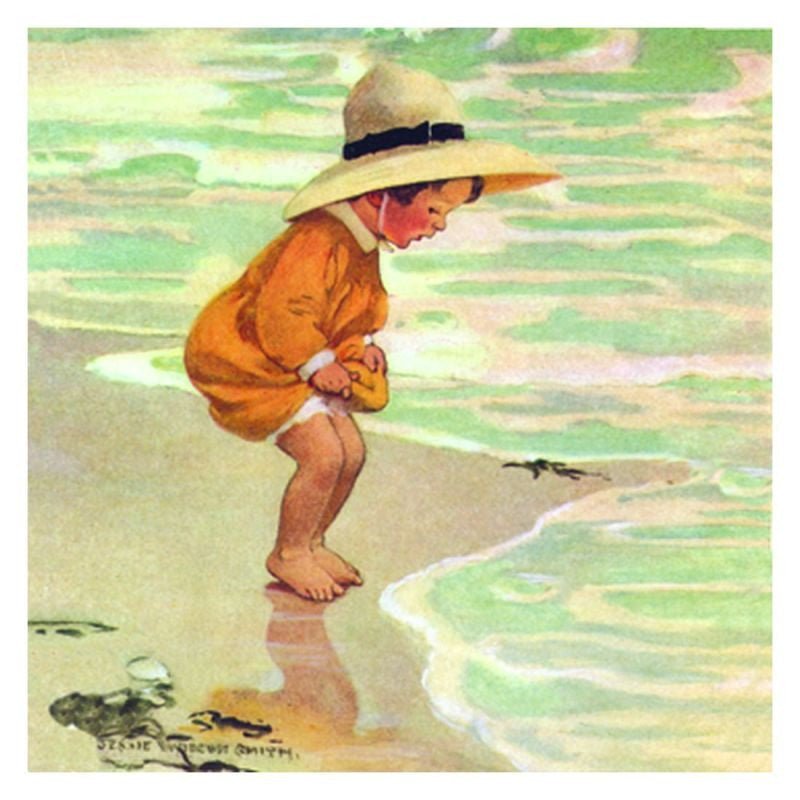 Jessie Willcox Smith Greeting Cards : Sea Blossom - challenge and fun natural toys
