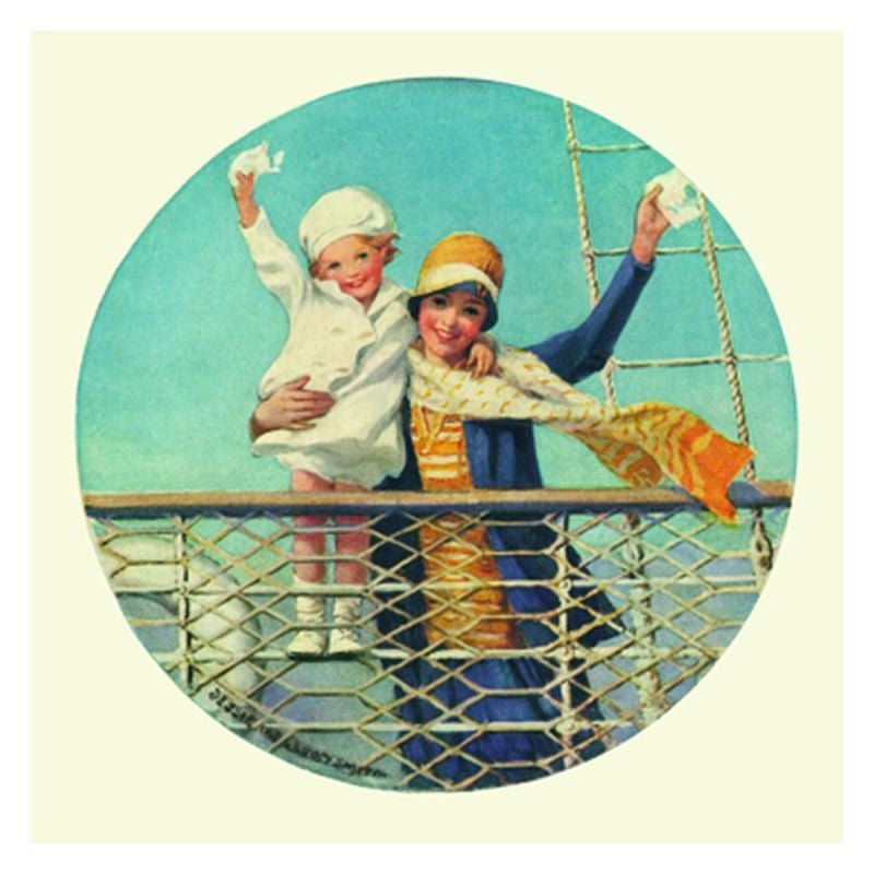 Jessie Willcox Smith Greeting Cards : Waving from Ship - challengeandfunretail