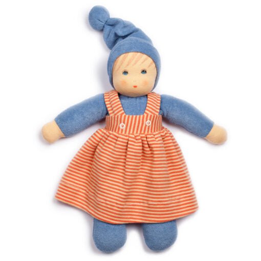 Nanchen Organic Cotton Waldorf Doll "Madel" Blue