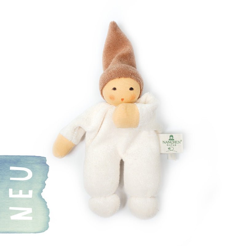 
                      
                        Nanchen Organic Cotton Waldorf Rattle Doll "Nucki"
                      
                    