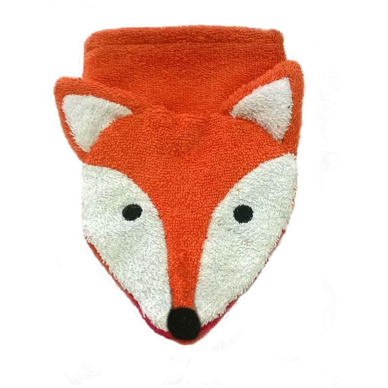 Organic Cotton Fox Washcloth Puppet (NEW!) (6) - Challenge & Fun, Inc.-FS0591-1