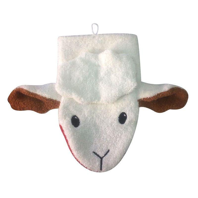 Organic Cotton Wash Mitt Puppets - Sheep - Challenge & Fun, Inc.-FS0290-1