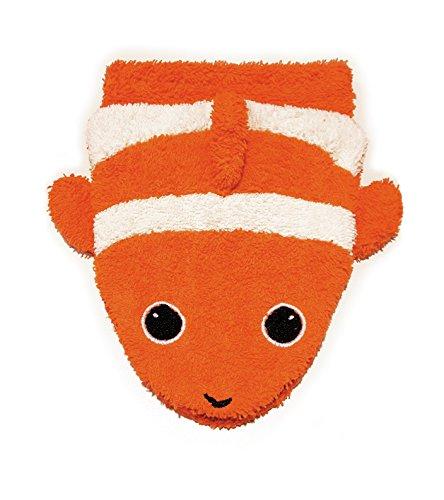 Organic Cotton, Washcloth Mitt Clownfish Puppet, Adult Size - Challenge & Fun, Inc.-FS0596-1