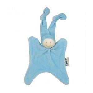 Organic Rattle Boyo Doll, Blue - challenge and fun natural toys