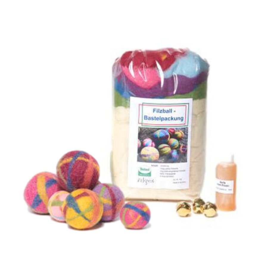 Organic Wool Felt Ball Kit