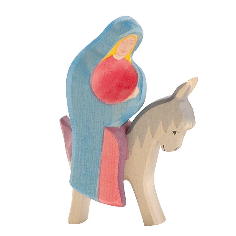 Ostheimer Wooden Figure - Mary on Donkey