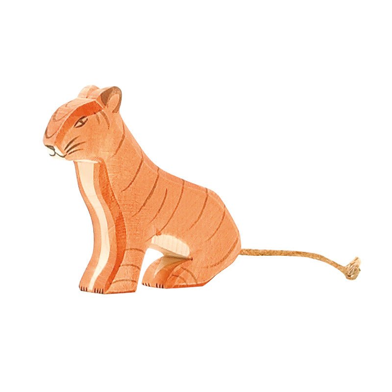 Ostheimer Wooden Figure - Tiger, Sitting