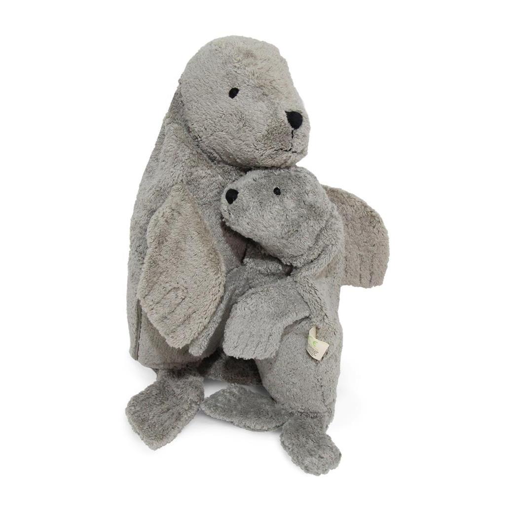 Senger Organic Cotton Cuddly Animal Seal, Small, Gray - Challenge & Fun, Inc. - SG-Y21050 - 2