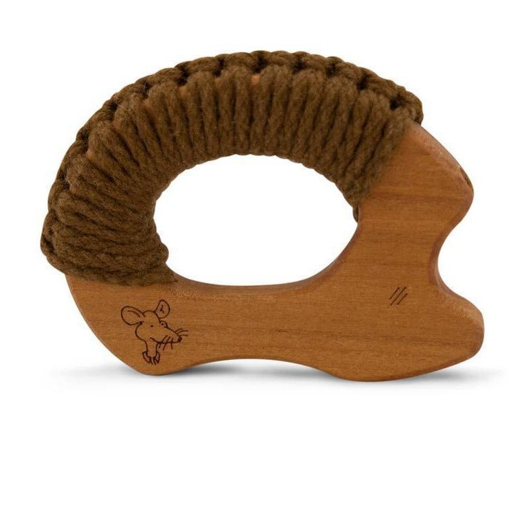 Senger Wooden Teether with Yarn - Hedgehog - Challenge & Fun, Inc.-SG-Y22201-1