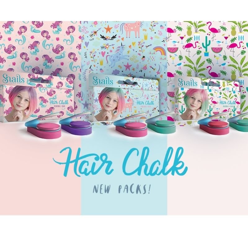 Snails Hair Chalk for Kids of All Ages - Safe & Temporary