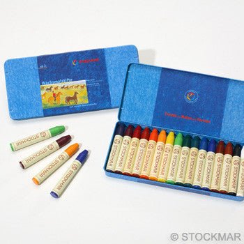 Stockmar Beeswax Stick Crayons - challengeandfunretail