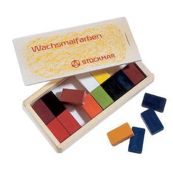 Stockmar Block Crayons in Wooden Box 16 Colors-Challenge & Fun, Inc.
