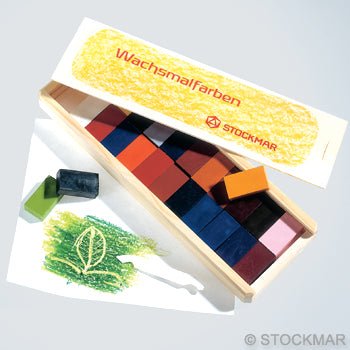 Stockmar Block Crayons in Wooden Box 24 Colors-Challenge & Fun, Inc.