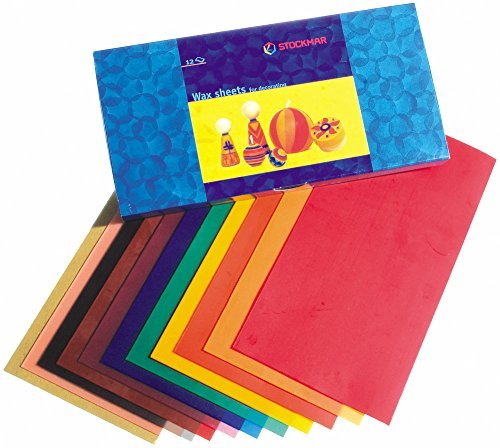 Stockmar Decorating Natural Bees Wax Sheets 12 Assorted Colors-Challenge & Fun, Inc.