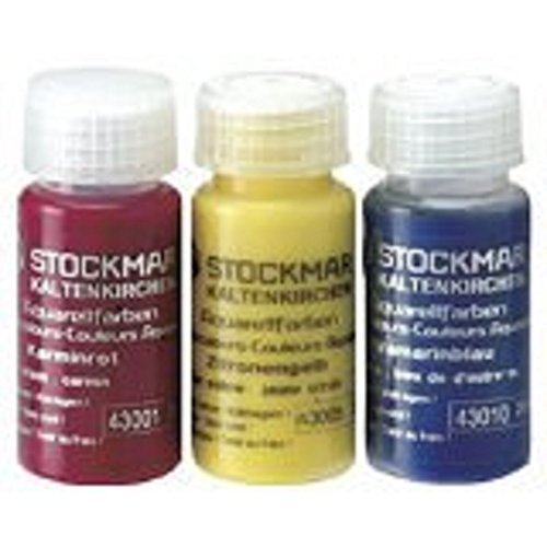 Stockmar Watercolor Paint: 3 Primary Color Assortment 20 ML (Carmine Red, Lemon Yellow, Ultramarine Blue)
