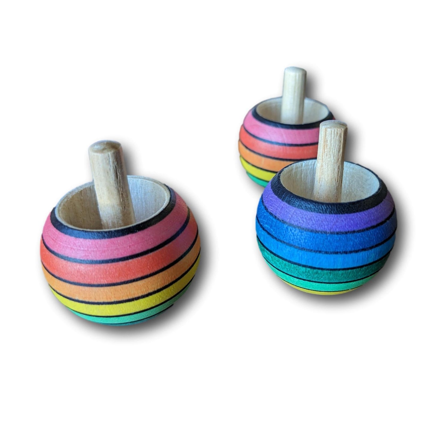 Mader turnover spinning tops