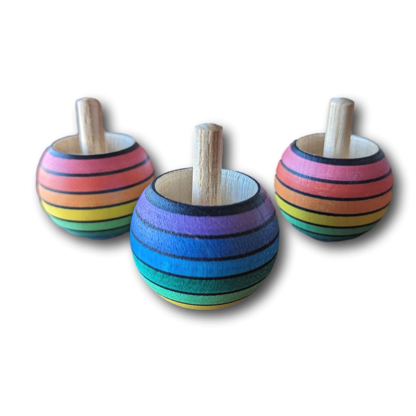 Mader turnover spinning tops