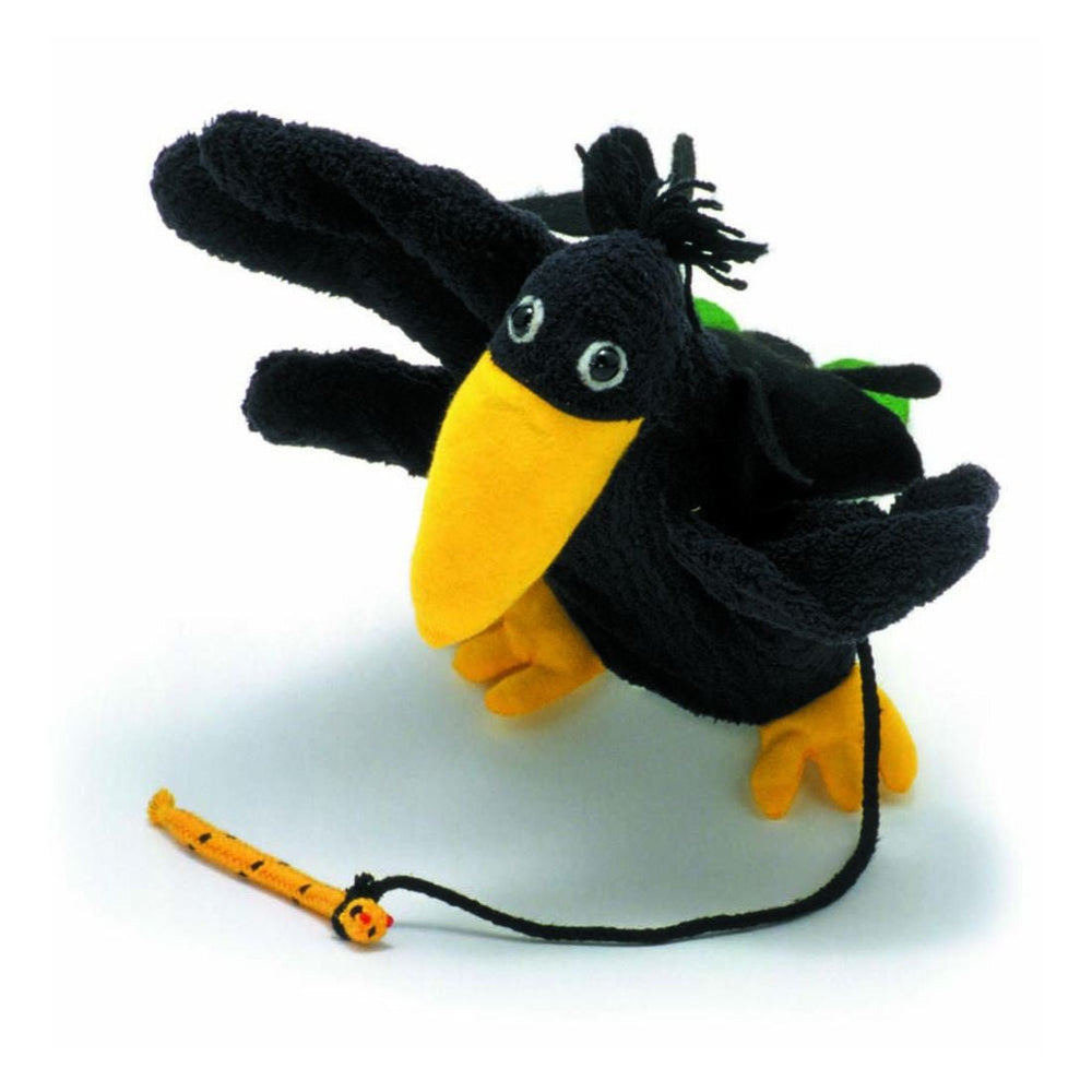 Vincent Crow Puppet by Furnis - challenge and fun natural toys