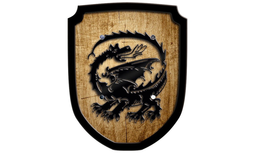 Wooden Shield - Dragon