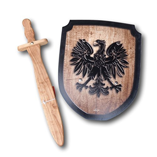 Wooden Sword and Shield Set - Eagle